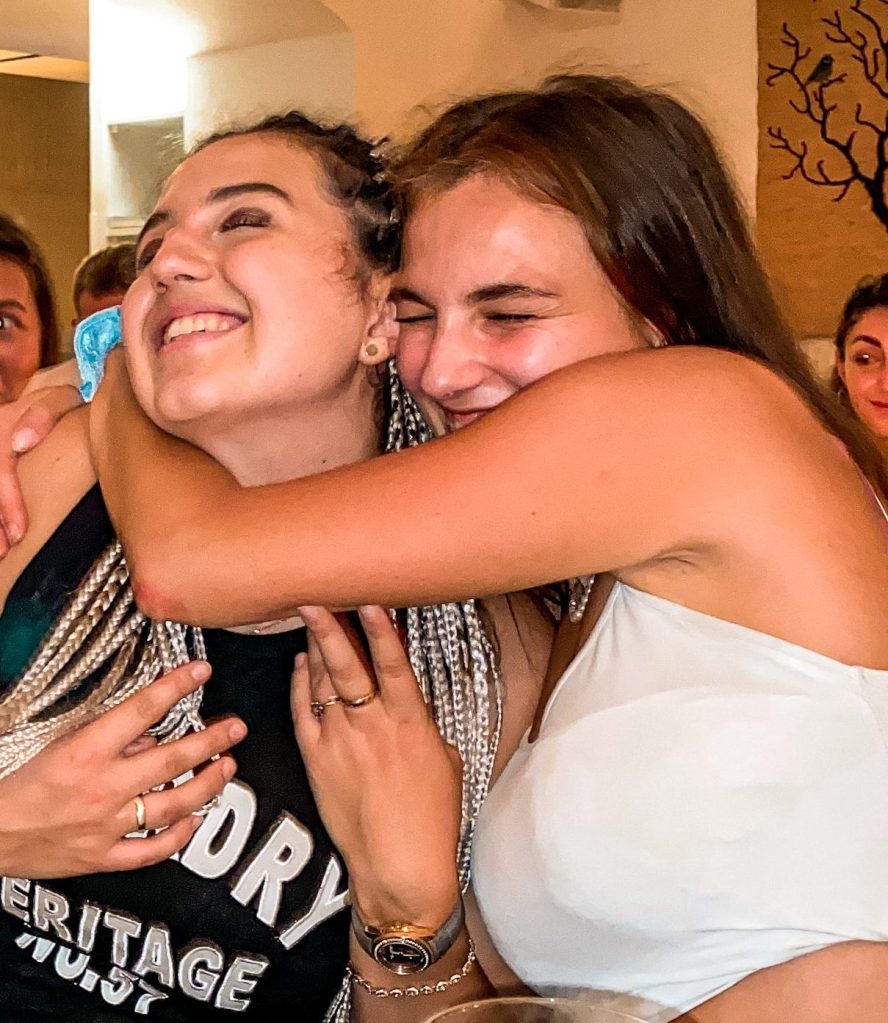 Family and friends while travelling